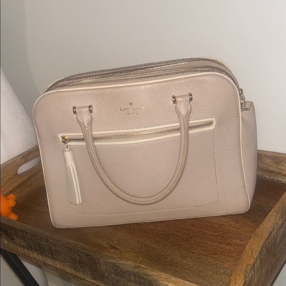 Kate Spade Ivory Bag- missing shoulder strap, normal wear